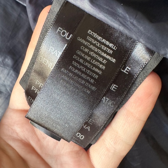 RUDSAK ATELIER NOIR SANDRA JACKET NAVY BLUE BLACK LEATHER REAL FUR HOOD XS - Picture 15 of 16